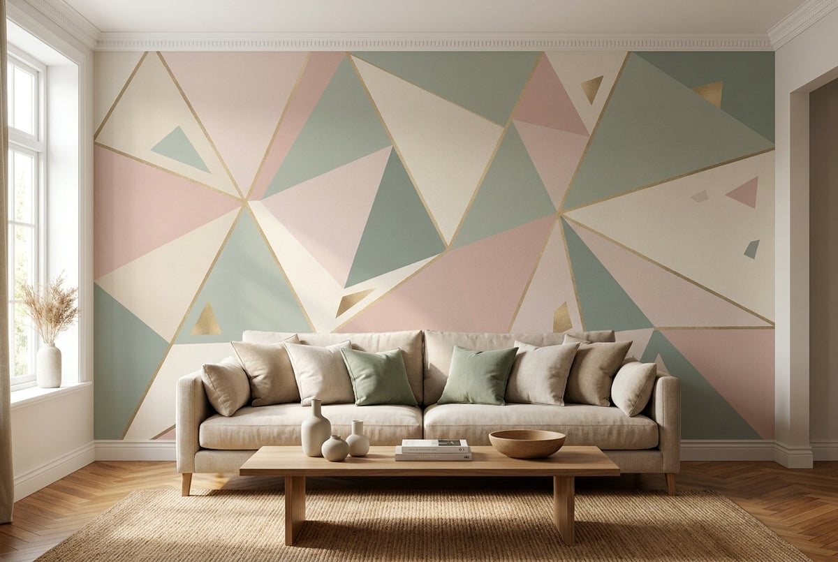 Papier peint mural Prismes Pastel