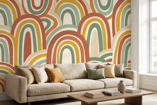 Papier peint mural Arches Rétro Années 70