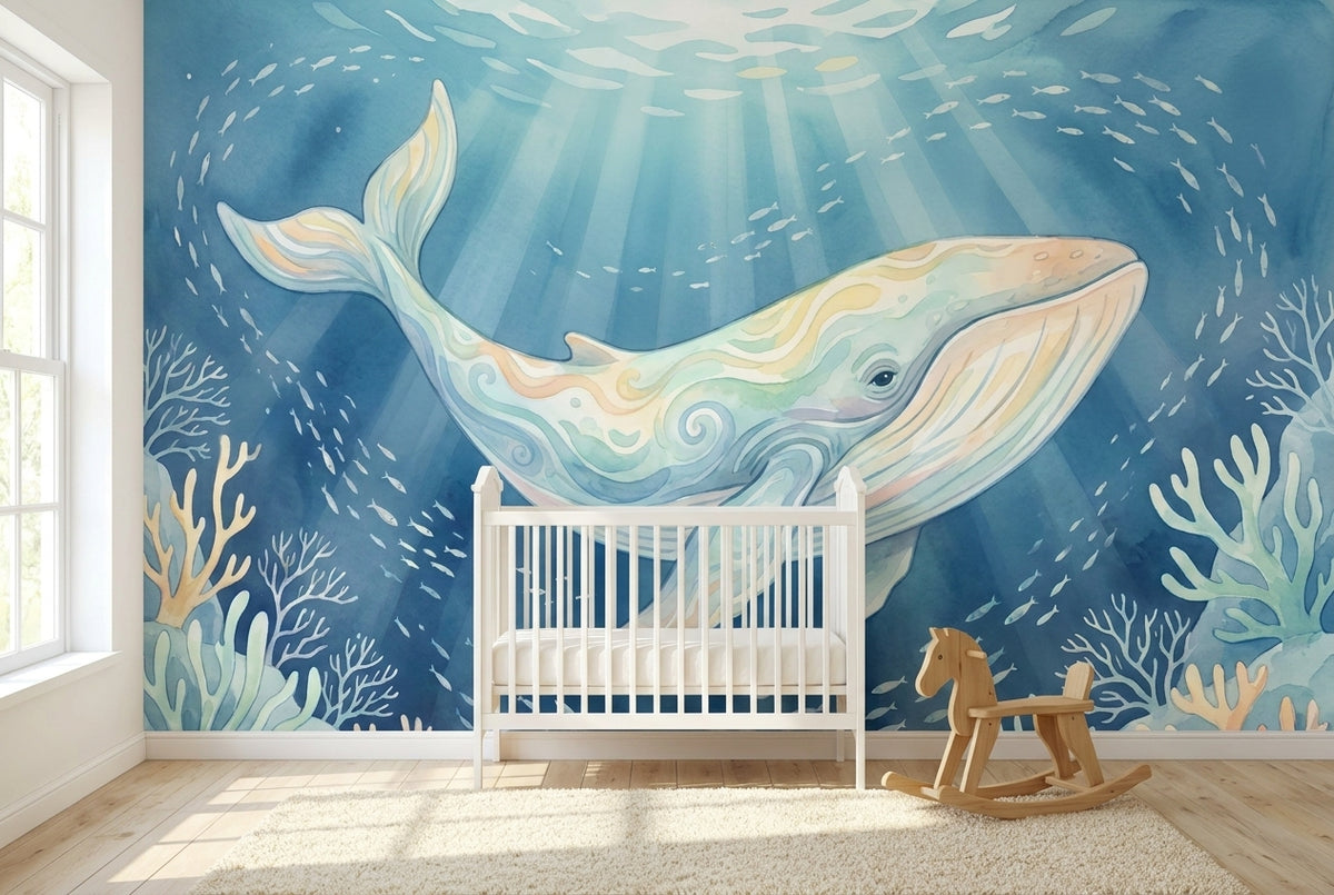 Papier peint mural Baleine Majestueuse des Océans