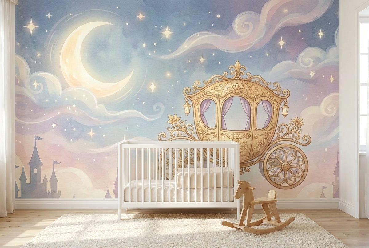 Papier peint mural Carrosse Royal sous les Étoiles