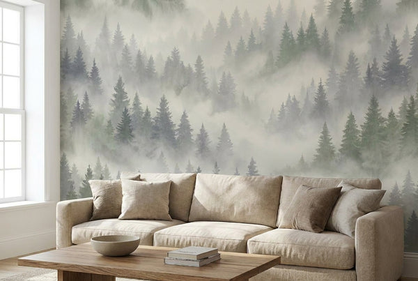 Papier peint mural Forêt de Brume
