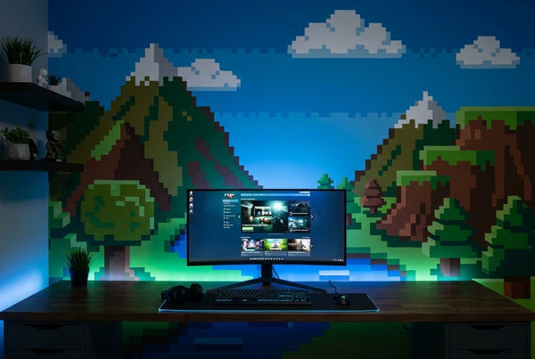 Papier peint mural Aventure Pixelisée