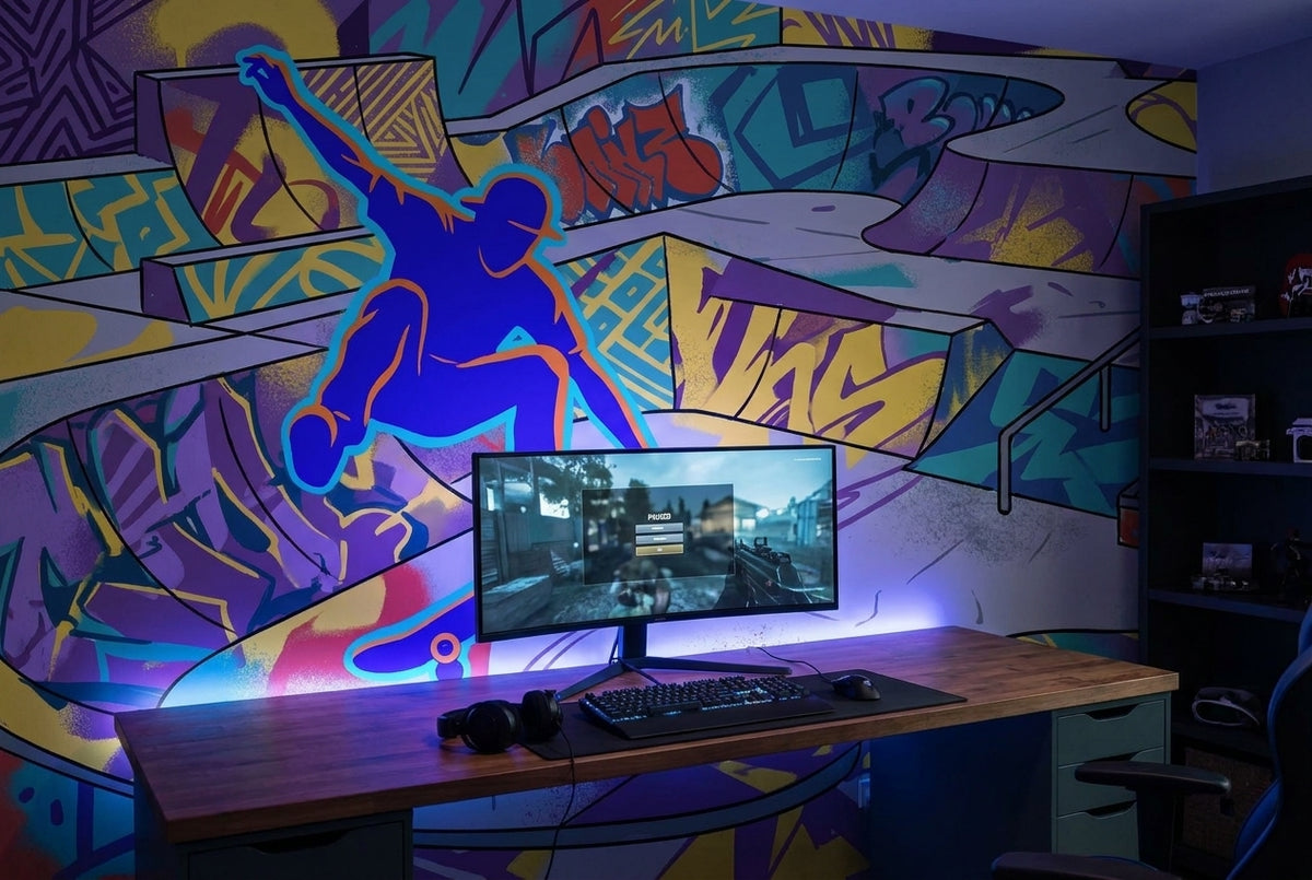 Papier peint mural Skate Urbain