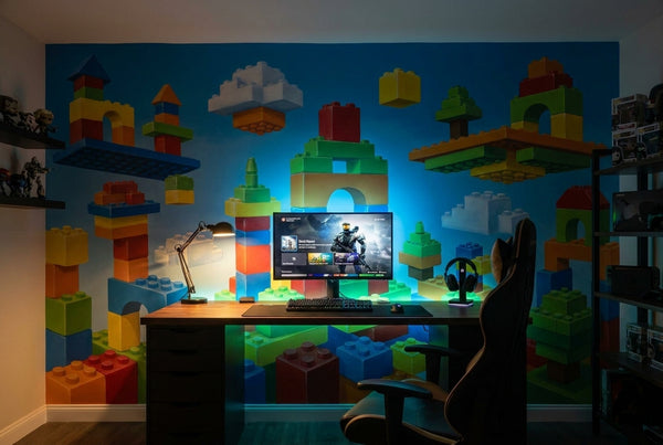 Papier peint mural Univers de Blocs Colorés